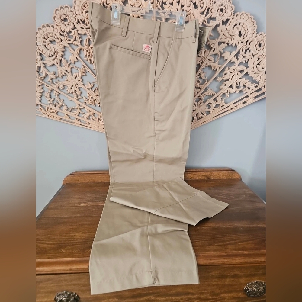New Red Kap Khaki Uniform Casual Pants 34x32